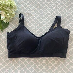 NWOT Warner’s Easy Does It Black Wireless Comfort Bra Bralette 2XL